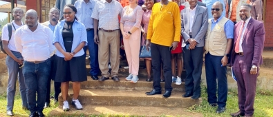 Group photo with District Leadership at council hall